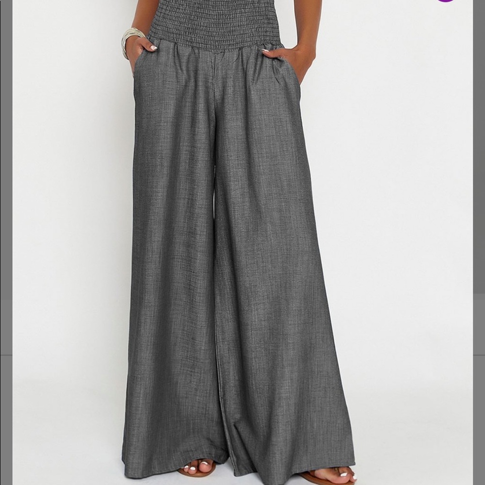 Anthracite Palazzo Pants, size: M, NWT